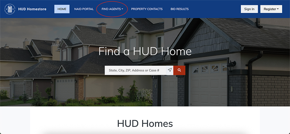HUD homestore website